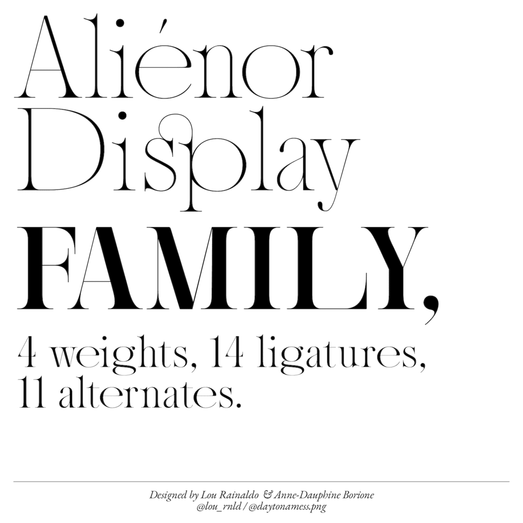 Font Alienor Display