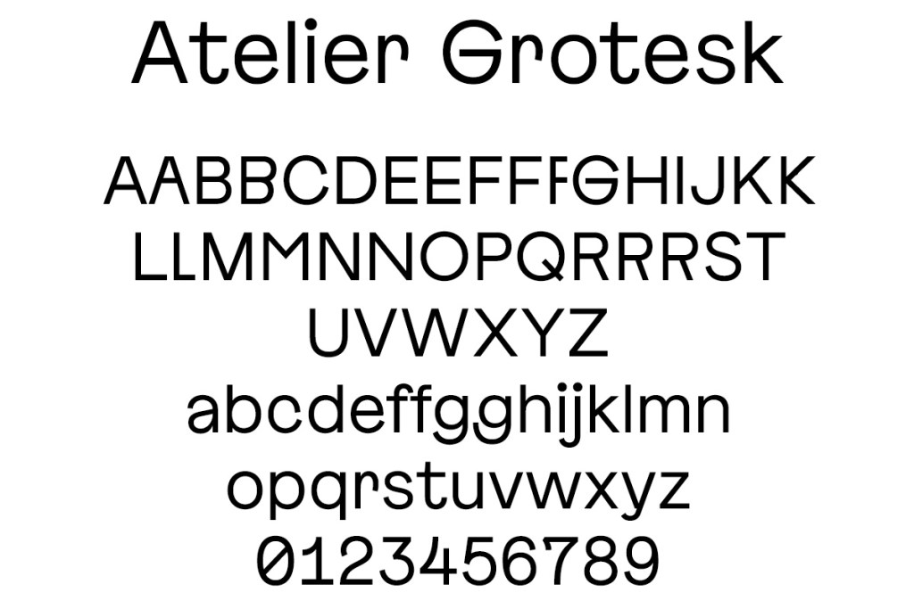 Font Atelier Grotesk