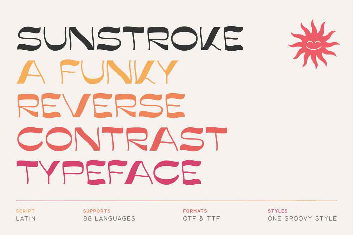 Font Sunstroke