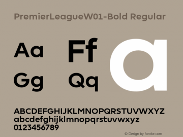 Font Premier League W01