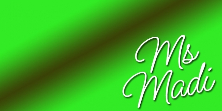 Font Ms Madi