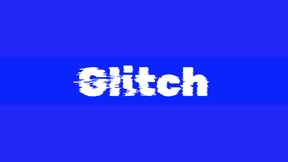 Font Rubik Glitch