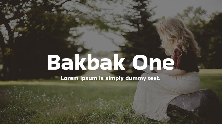Font Bakbak One