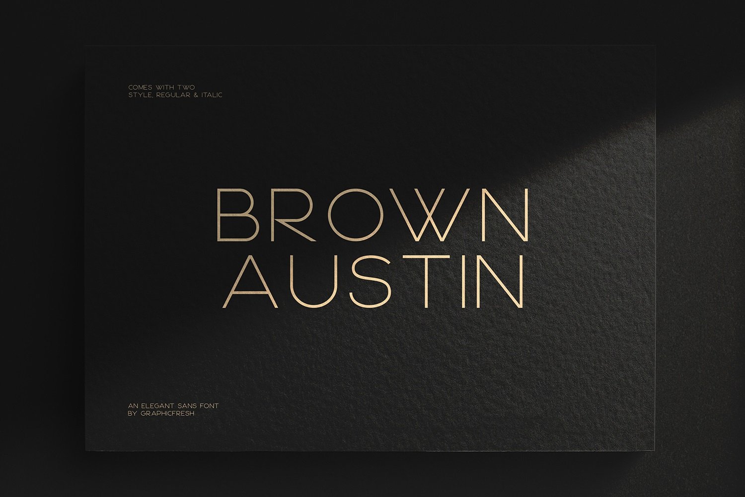 Font Brown Austin