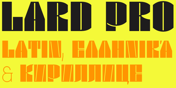 Font Lard Pro