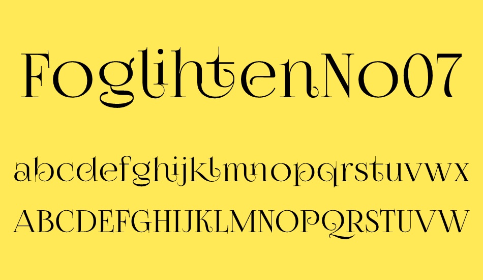 Font Foglihten No07
