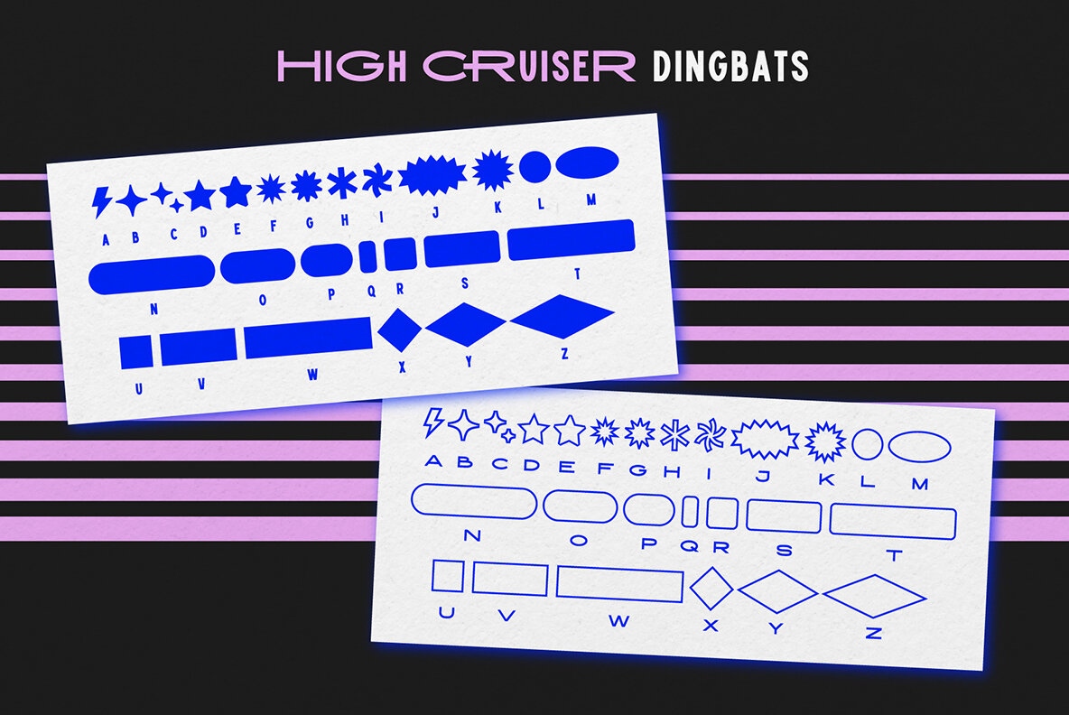 Font High Cruiser Dingbats