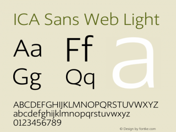 Font ICA Sans Web