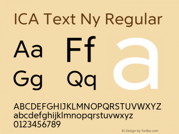 Font ICA Text Ny
