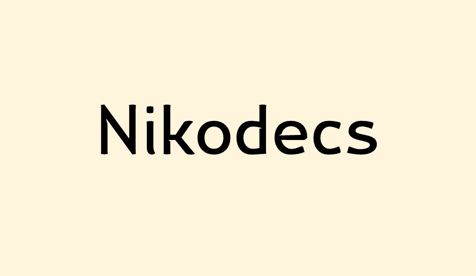 Font Nikodecs
