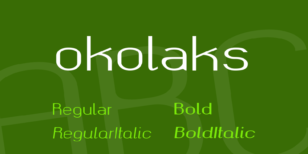Font Okolaks