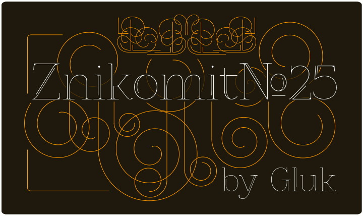 Font Znikomit No 25