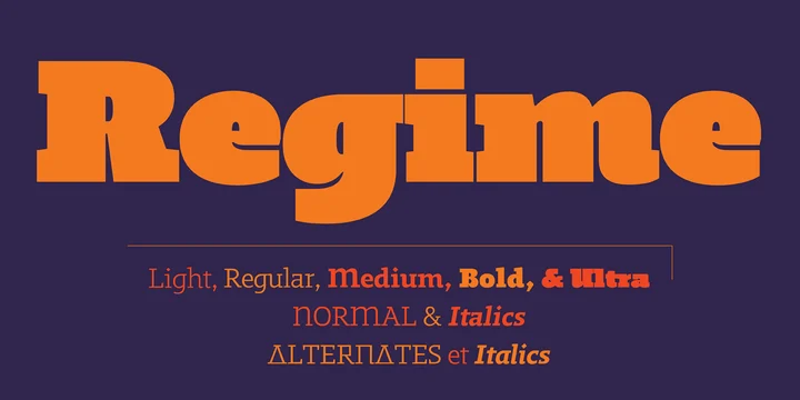 Font Regime