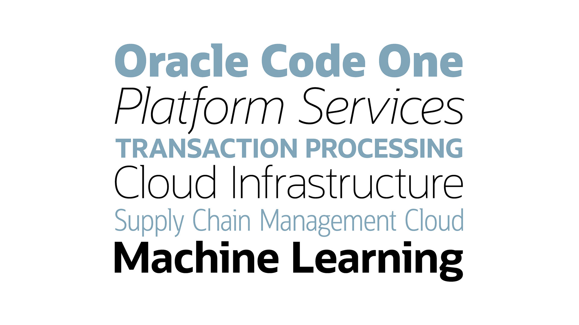 Font Oracle Sans Variable