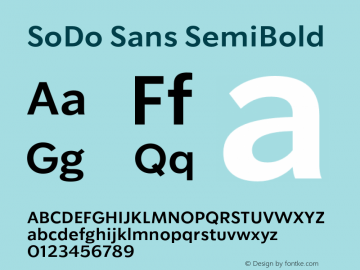 Font SoDo Sans