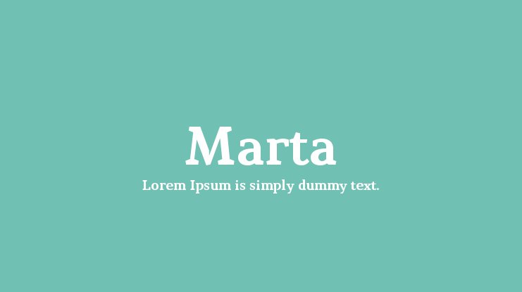Font Marta