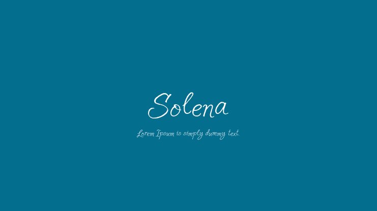 Font Solena