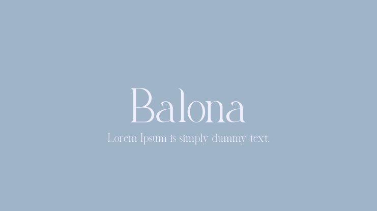 Font Balona