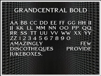 Font Grand Central