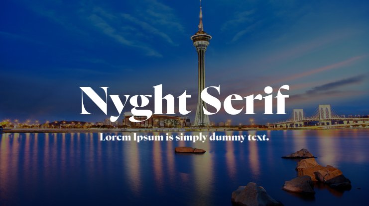 Font Nyght Serif