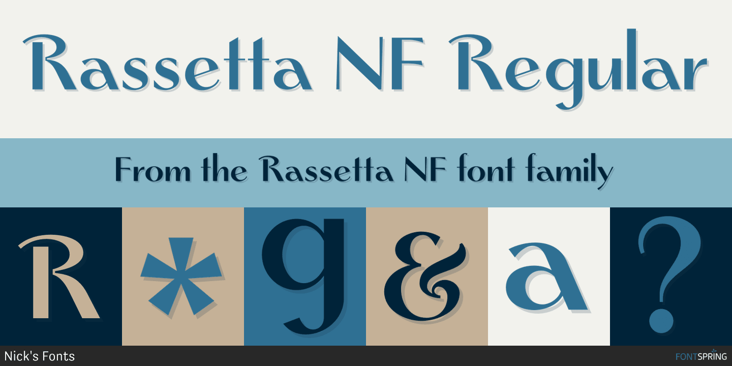 Font Rassetta NF
