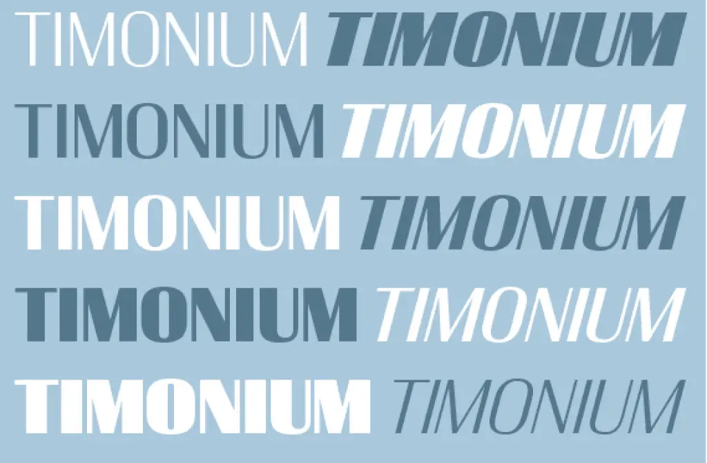Font Timonium