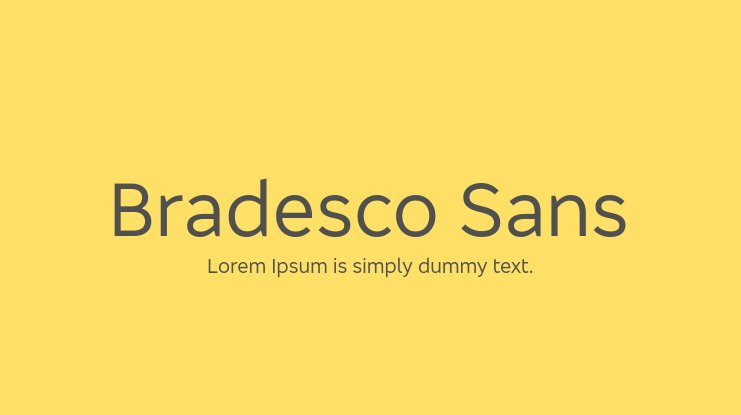 Font Bradesco Sans