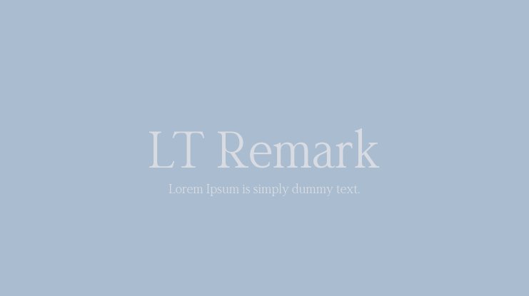 Font LT Remark