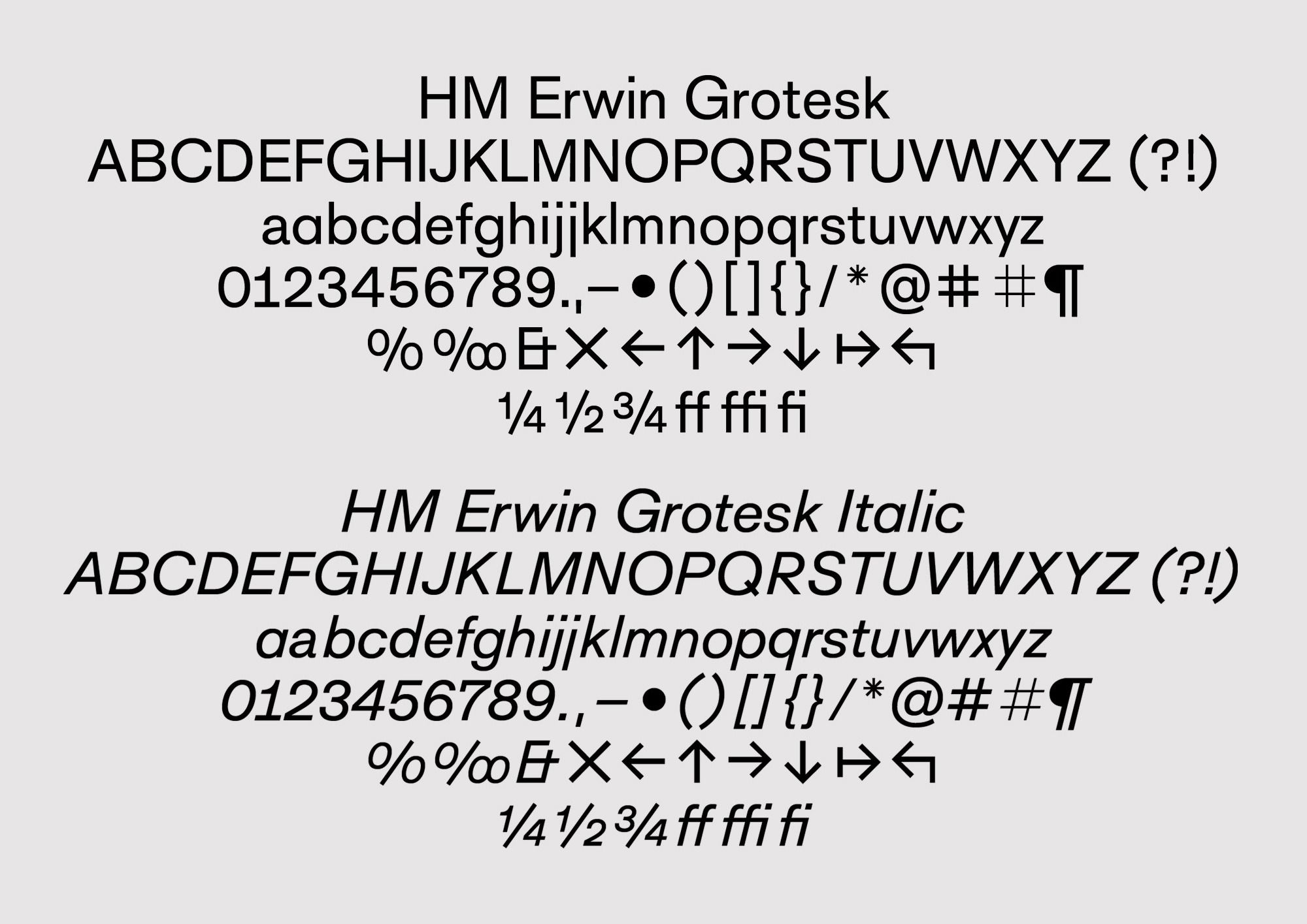 Font Hombroich Grotesk