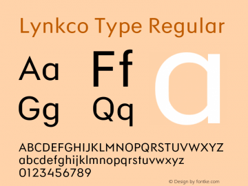 Font Lynkco Type