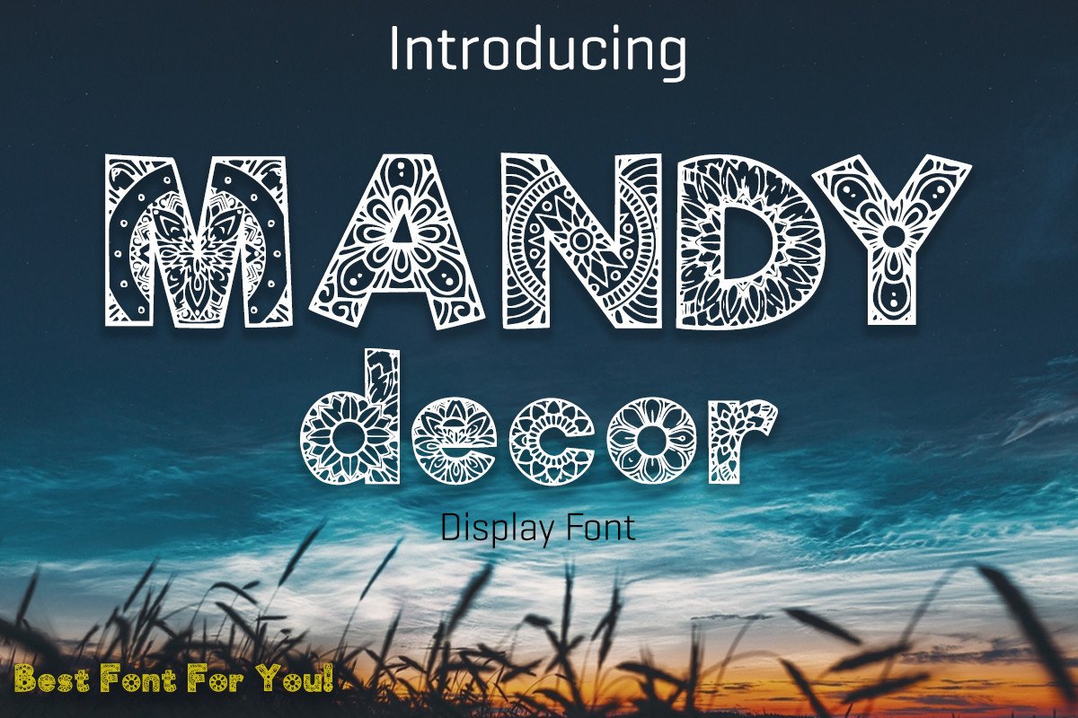 Font Mandy Decor