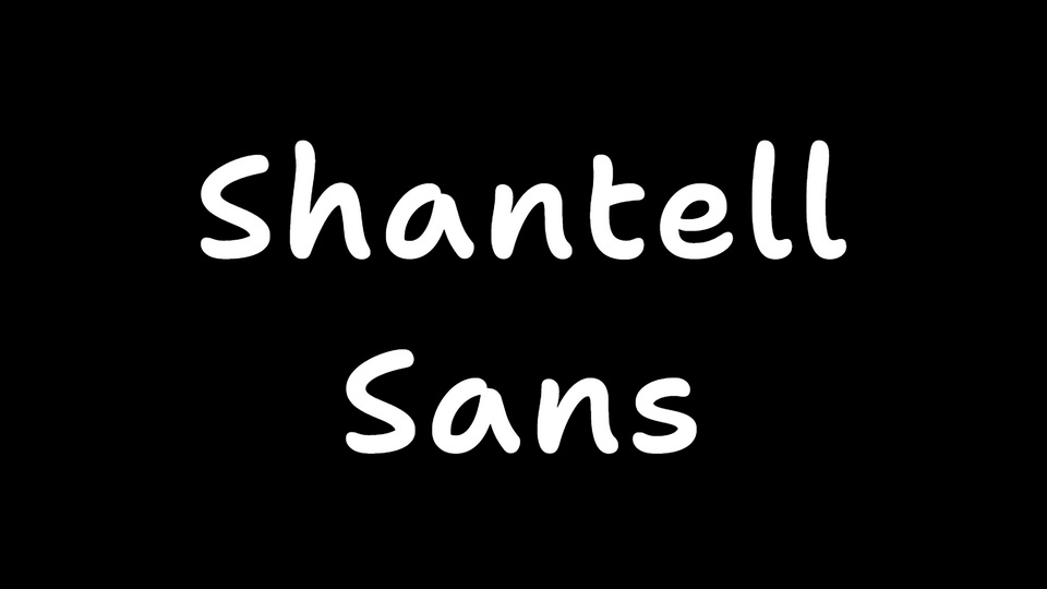 Font Shantell Sans Irregular