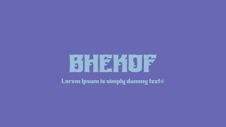Font Bhekof