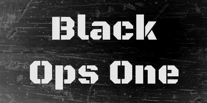 Font Black Ops