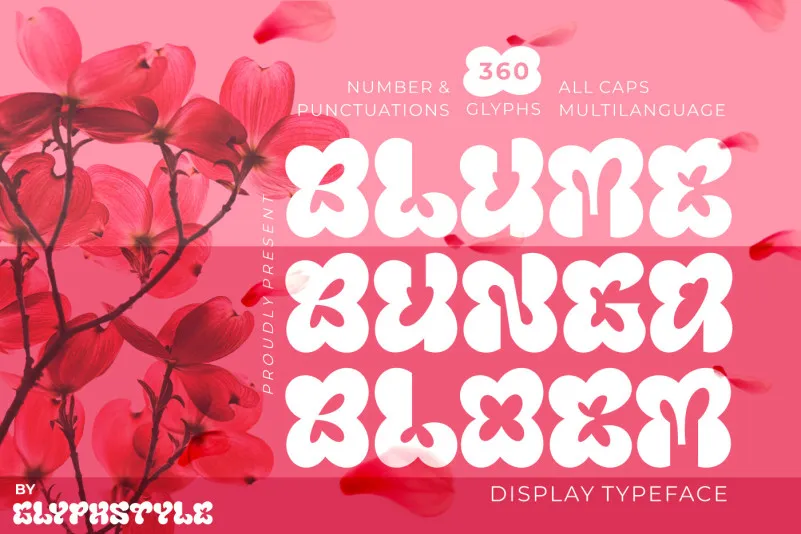 Font Blumebungabloem