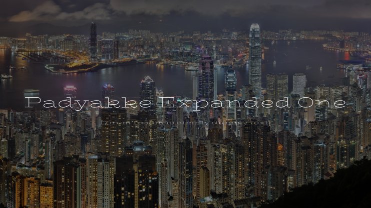 Font Padyakke Expanded One