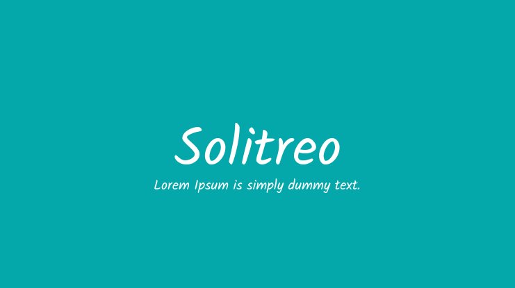 Font Solitreo