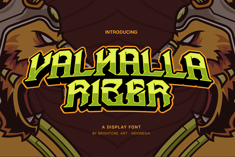 Font Valhalla Rizer