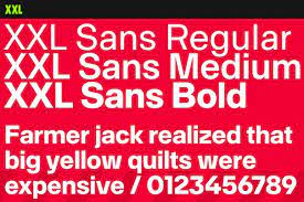 Font XXL Sans