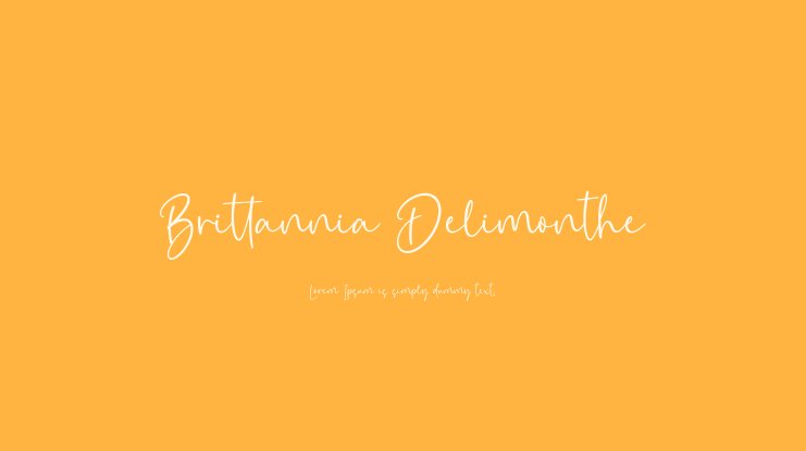 Font Brittania Delimonthe