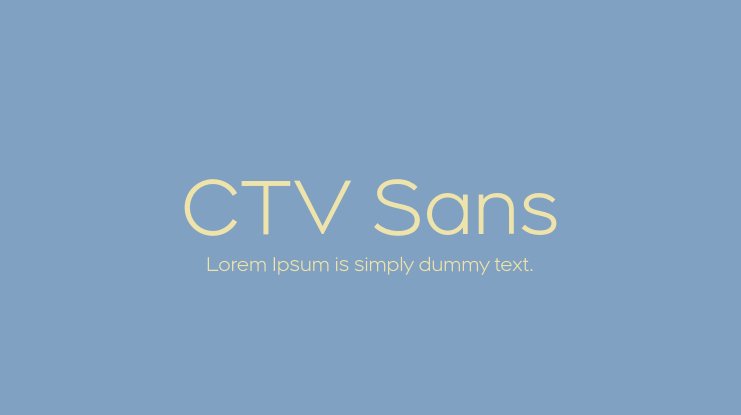 Font CTV Sans
