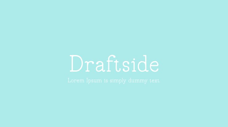 Font Draftside