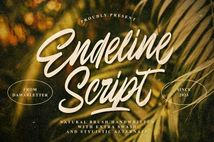 Font Endeline Script
