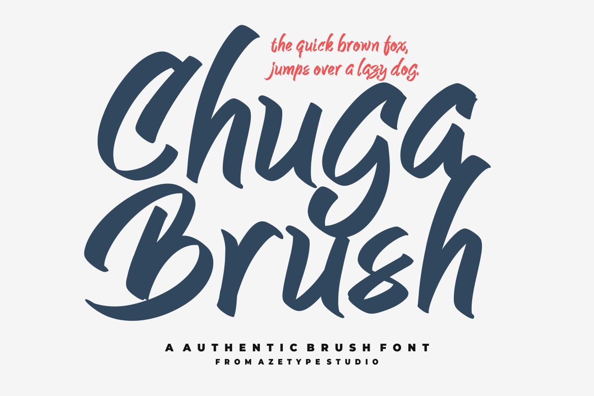 Font AZ Chuga Brush