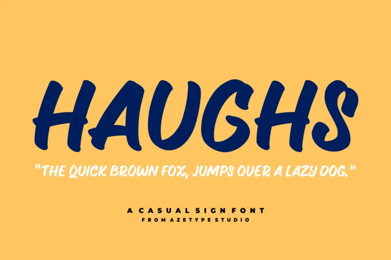 Font AZ Haughs