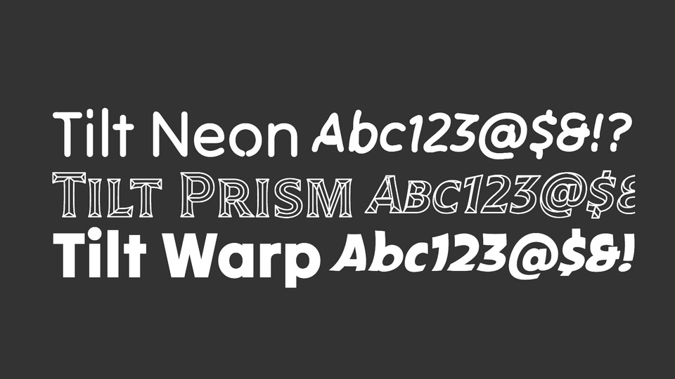 Font Tilt Warp