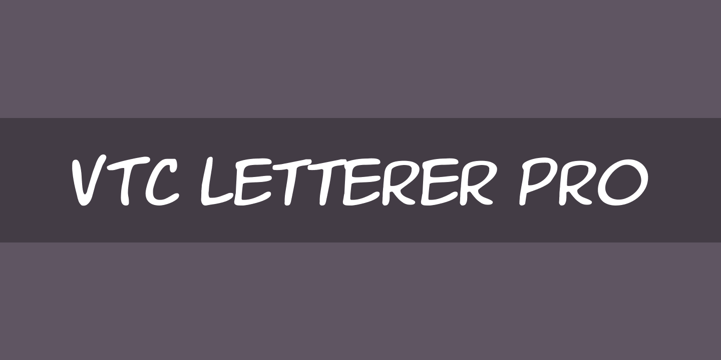 Font VTC Letterer Pro