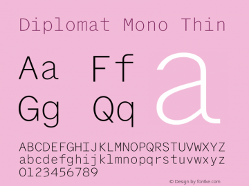 Font Diplomat Mono
