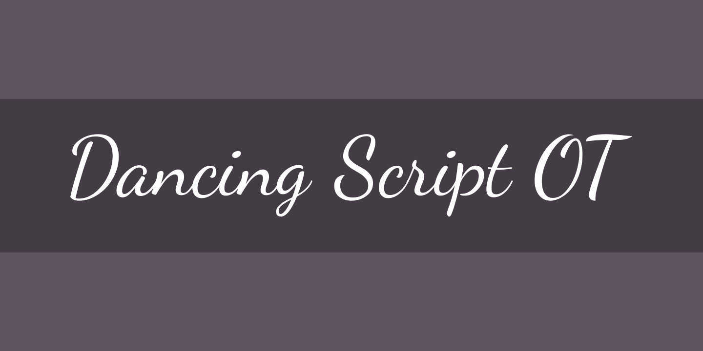Font Dancing Script OT