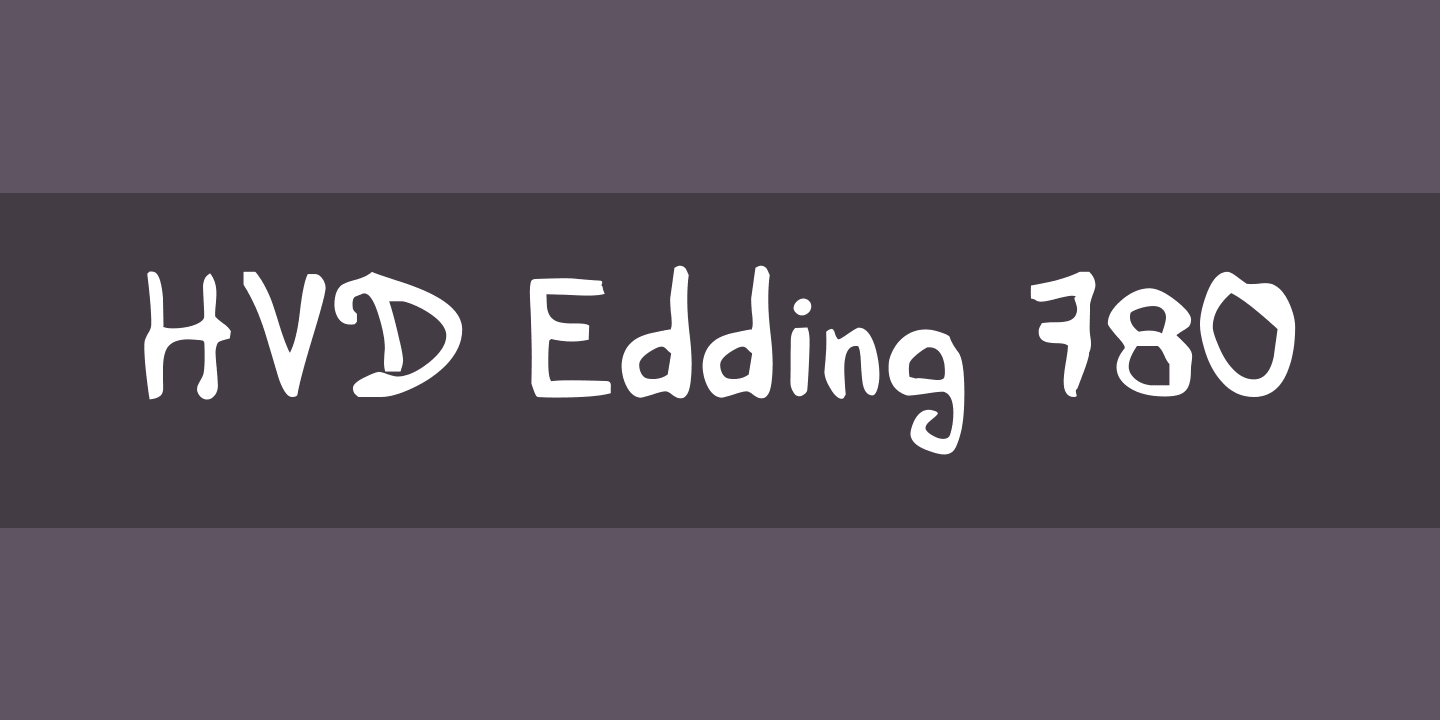Font HVD Edding 780